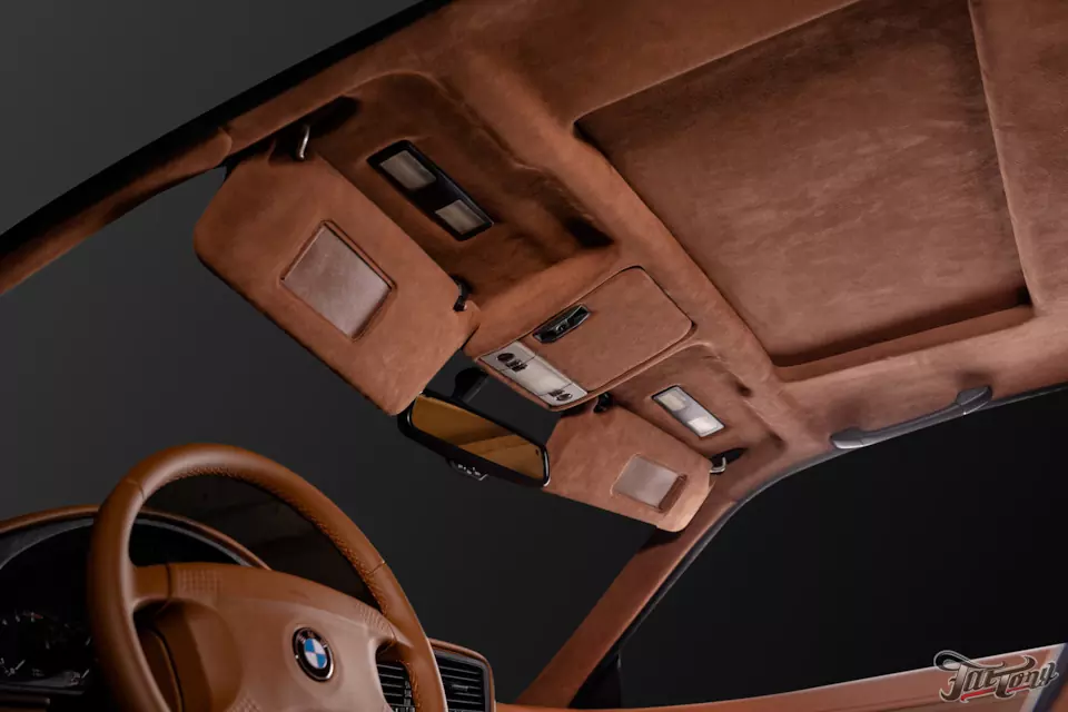 BMW 850i (E31). Полный перекрас, новая выхлопная система, полный пошив салона, карбон и музыка! Часть 3